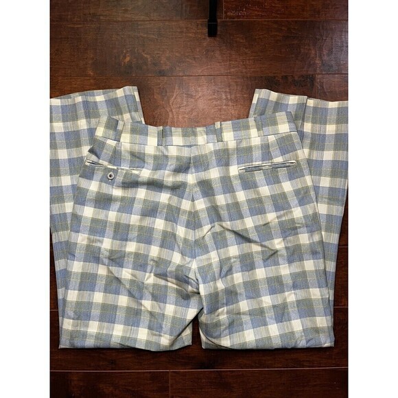Vintage Montgomery Ward Plaid Easter Golf Cocktail Gingham Y2K Pants Read Below - Picture 11 of 11